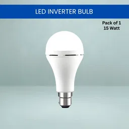 sacro 15W Rechargeable Emergency Inverter LED Bulb, Upto 4 Hours Battery For HomeI427 4 hrs Bulb Emergency Light image 1