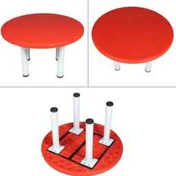 toy plus Kids Round Table – Sturdy & for Play, Study, and Activities image 2