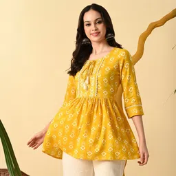 metafab Women Embroidered Viscose Rayon Flared Kurta-picture-10