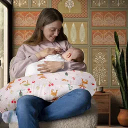 toysilo new born baby feeding pillow for Nursing product mother support 0-24 Months Breastfeeding Pillow image 1