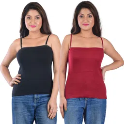 dui konna Women Black, Maroon Camisole-picture-38