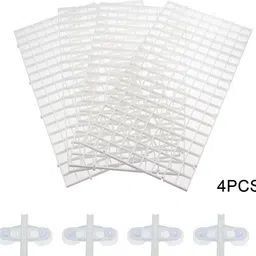 4 PCS White Fish Tank Divider Plastic Aquarium Divider Panel Separator Grid Isolation Board, Black Fish Tank Divider Filter Egg Crate Fish Tank Bottom Tray Aquarium Tool-image-7