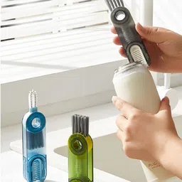 k.b.sales 3 in 1 Bottle gap Cleaner Brush Cleaner Tool Multifunctional Cleaning Brush image 3
