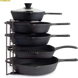 fangruik Utensil Kitchen Rack Pot Pan Organizer Bartan Rakhne Ka Rack Iron-picture-38