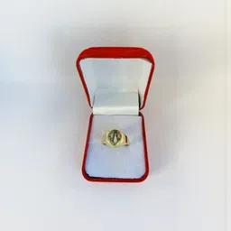 R G MART Unisex Gold-Plated Ashtadhatu Shivling Yantra Shank Brass Finger Ring-image-63