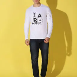 WOOSTRO Men Typography Printed Slim Fit T-shirt image 3