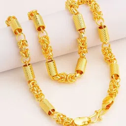 SANAA CREATIONS Unisex Brass Gold-Plated Antique Chain-image-47