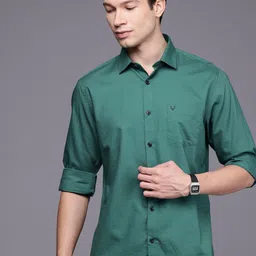 Allen Solly Pure Cotton Textured Sport Fit Casual Shirt-picture-32