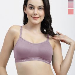 SHYAM SONS FLAIR Women Pack Of 3 Solid Full Coverage Non-Wired Bra-picture-23