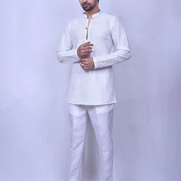 Arihant Rai Sinha Men Ethnic Motifs Embroidered Thread Work Kurta image 5
