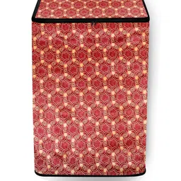 The Furnishing Tree Maroon PVC Washing Machine Cover-picture-22