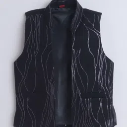 Sangria Infant Boys Embroidered Mandarin Collar Sherwani Set image 3