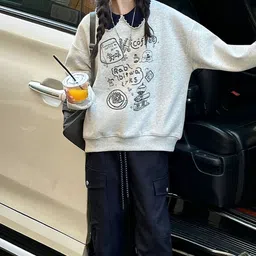 LULU & SKY Girls Printed Sweatshirt image 2