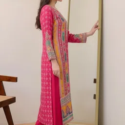Anni Designer Women Ethnic Motifs Printed Regular Kurta with Trousers image 5