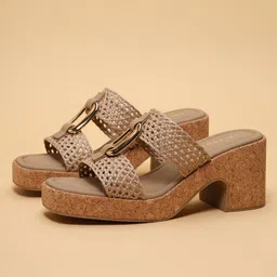 ERIDANI Block Sandals with Buckles-picture-40