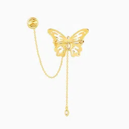 GIVA Men Gold Brooch image 3