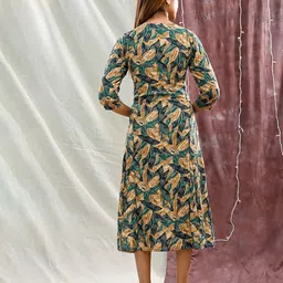 Rashmi Shree Creation Floral Print Fit & Flare Midi Dress image 3