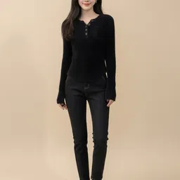 Mast & Harbour Women Pullover with Fuzzy Detail-picture-30