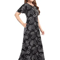 LIFE-TALE Printed Maxi Nightdress image 4