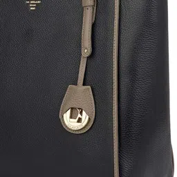 Da Milano LB-00173 Women Textured Structured Leather Satchel Bag image 4