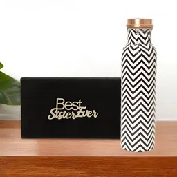 INTERNATIONAL GIFT Multicoloured Single Copper Solid Water Bottle-image-71