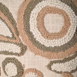 SANSKRUTIHOMES White & Brown Embroidered Square Cushion Covers image 4