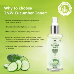 TNW the natural wash Set of Cucumber Face Toner 100ml & De-Tan Face Pack 50g image 5