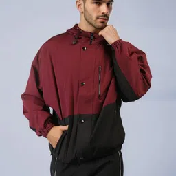 The Roadster Life Co Colourblocked Hooded Jacket-image-10
