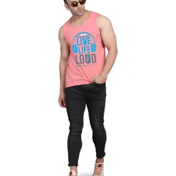 SLOWLORIS 2 Printed Bio-Wash Combed Cotton Gym Innerwear Vests image 4