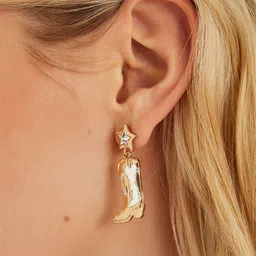 Accessorize Star Shaped Cowboy Boots Drop Earrings-picture-15