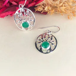 Zhupuk Circular Drop Earrings image 1