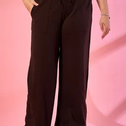 ALIZA Cotton Relaxed-Fit Mid-Rise Trousers image 5