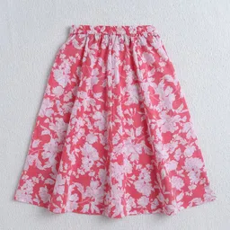 The Magic Wand Girls Printed Cotton Ready To Wear Lehenga & Blouse With Dupatta image 3