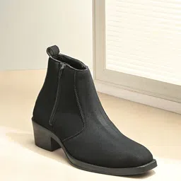 AfroJack Men Block-Heeled Casual Chelsea Boots-picture-23