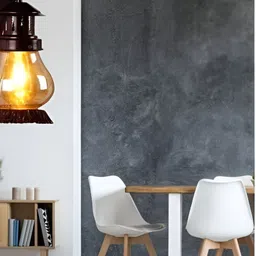 KINIS Brown Metal Abstract Shaped Wall Lamp image 3