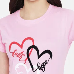 Dreambe Women Pack Of 3 Graphic Printed Round Neck Cotton T-shirts image 5