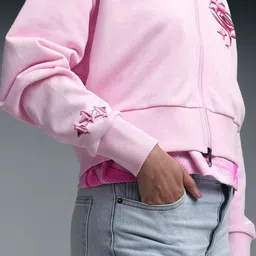Puma LF Pink Heem Women's Crop Hoodie image 5