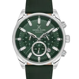 Daniel Klein Exclusive Men Green Dial & Leather Straps Analogue Watch DKX.1.13741-3-picture-37