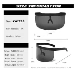 Project Shades Unisex Typhoon Visor Sunglasses With UV Protected Lens typ-2-sil image 5