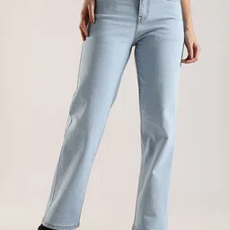 zayla Women Jean Straight Fit High-Rise Stretchable Jeans-picture-14