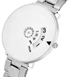 SZN Men Dial & Stainless Steel Straps Analogue Watch Paidu Blk&White -V image 3