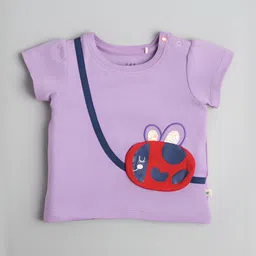 Ed-a-Mamma Baby Girls Bio Finish Graphic Printed Round Neck Cotton T-shirt-picture-17