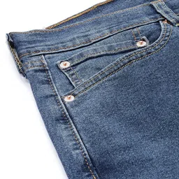 Levis Men 505 Straight Fit Heavy Fade Stretchable Jeans image 3