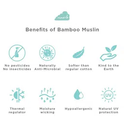 Masilo Kids Set Of 3 Palm Paradise Printed Swaddles image 2