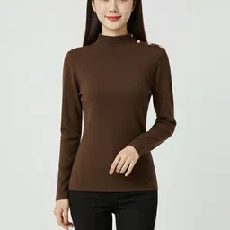 Mast & Harbour Women High Neck T-shirt image 1