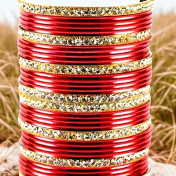 Vidhya Kangan Set Of 32 Artificial Stone Studded Bangles image 3