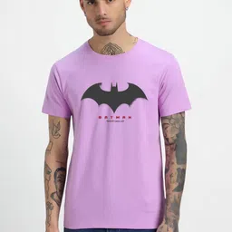 HESHA Men Batman Typography Printed Round Neck Cotton T-shirt-picture-54