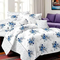 halen Cotton Double Flat 210 TC Printed Bedsheet-picture-28