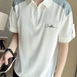 StyleCast Men Solid Polo Collar Relaxed Fit T-shirt-picture-49