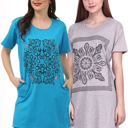 DDASPRATION Women 2 Printed Pockets T-shirt image 5